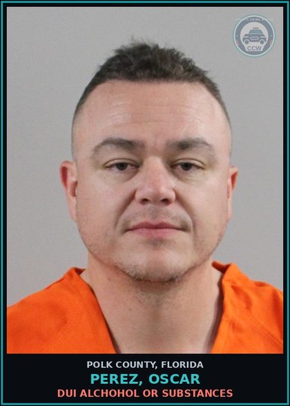 CCW arrest card for PEREZ, OSCAR in Polk County: DUI Alchohol or Drugs
