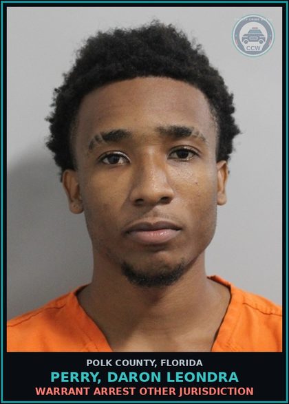 CCW arrest card for PERRY, DARON LEONDRA in Polk County: Warrant Arrest Other Jurisdiction