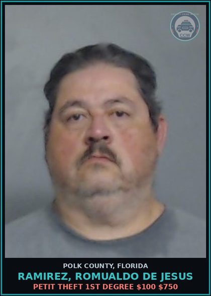 CCW arrest card for RAMIREZ, ROMUALDO DE JESUS in Polk County: Information Non Criminal Offense