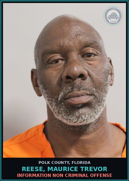 CCW arrest card for REESE, MAURICE TREVOR in Polk County: Information Non Criminal Offense
