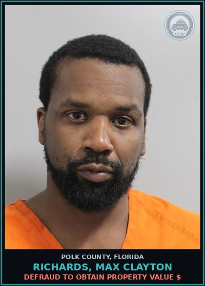 CCW arrest card for RICHARDS, MAX CLAYTON in Polk County: Information Non Criminal Offense