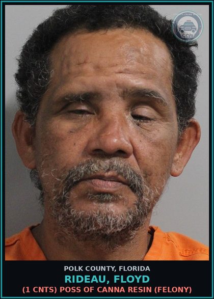 CCW arrest card for RIDEAU, FLOYD in Polk County: Canna POSSESS Not More Than 20