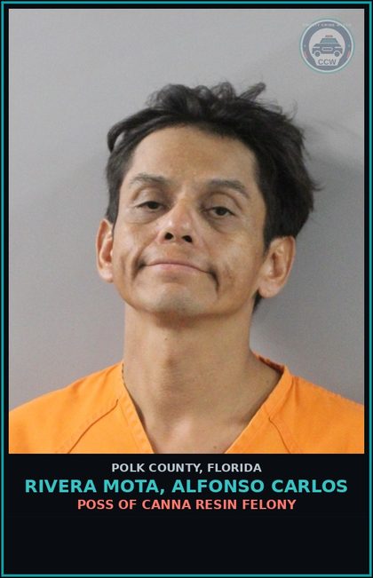 CCW arrest card for RIVERA MOTA, ALFONSO CARLOS in Polk County: Withhold Support of chld or Spous