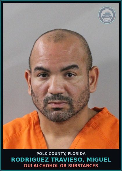 CCW arrest card for RODRIGUEZ TRAVIESO, MIGUEL in Polk County: DUI Alchohol or Drugs