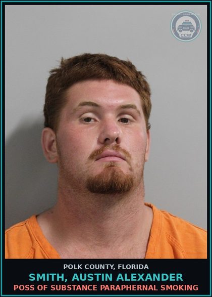 CCW arrest card for SMITH, AUSTIN ALEXANDER in Polk County: Interfere with Railroad Track Equi