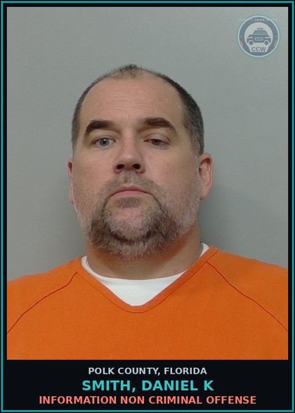 CCW arrest card for SMITH, DANIEL K in Polk County: Information Non Criminal Offense