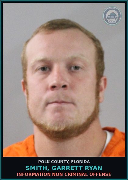 CCW arrest card for SMITH, GARRETT RYAN in Polk County: Information Non Criminal Offense