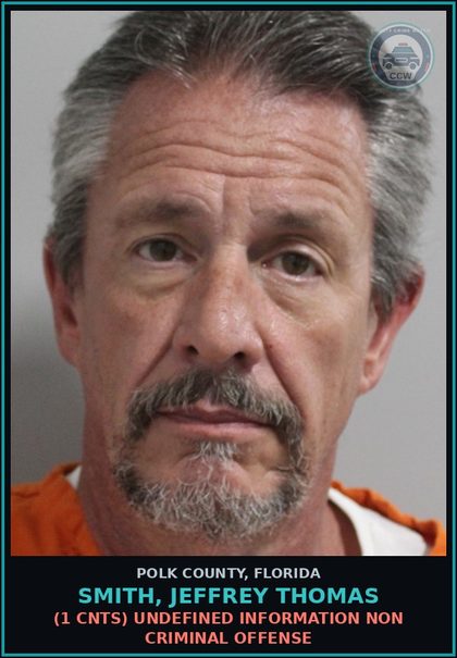 CCW arrest card for SMITH, JEFFREY THOMAS in Polk County: (1 cnts) undefined Information Non Criminal Offense