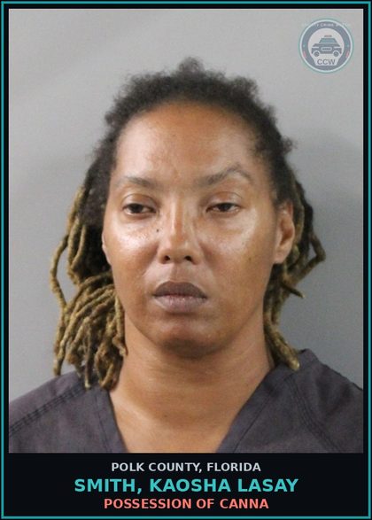 CCW arrest card for SMITH, KAOSHA LASAY in Polk County: POSSESSION OF Canna