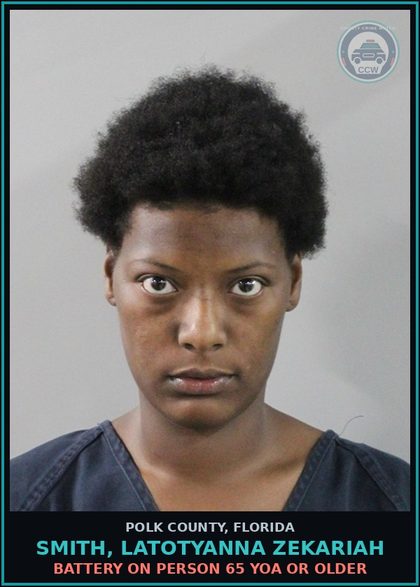 CCW arrest card for SMITH, LATOTYANNA ZEKARIAH in Polk County: Viol of Probation Community Contro