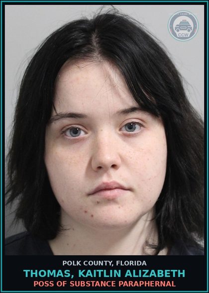 CCW arrest card for THOMAS, KAITLIN ALIZABETH in Polk County: Canna POSSESS Not More Than 20