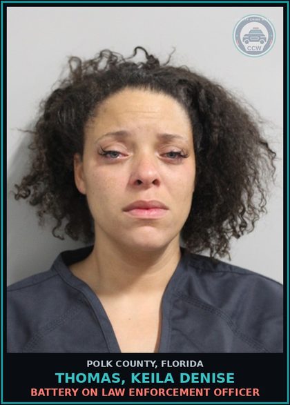 CCW arrest card for THOMAS, KEILA DENISE in Polk County: Canna POSSESS Not More Than 20