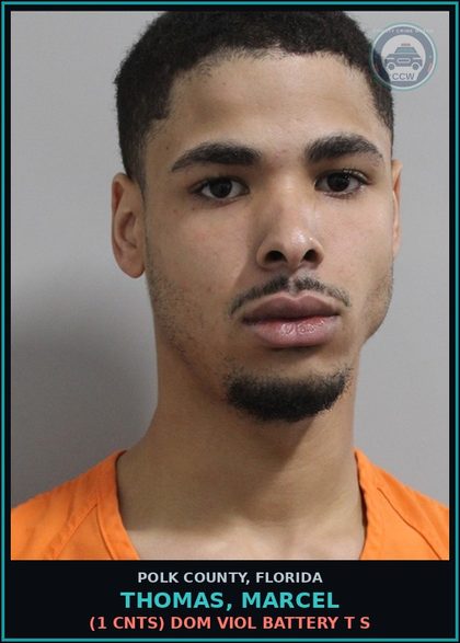 CCW arrest card for THOMAS, MARCEL in Polk County: (1 cnts) ESCAPE (CUSTODY)