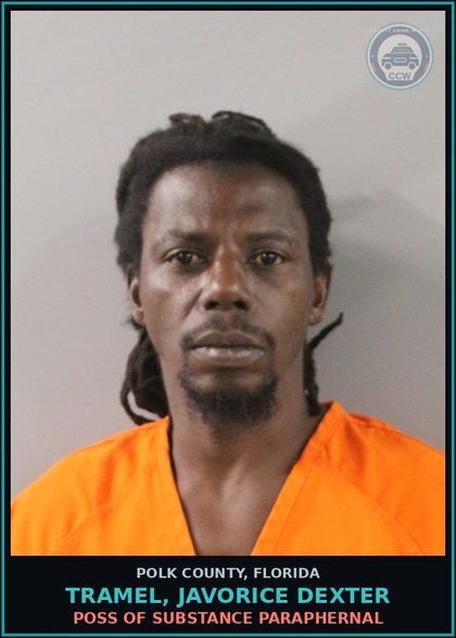 CCW arrest card for TRAMEL, JAVORICE DEXTER in Polk County: TAMPERING WITH PHYSICAL EVIDENCE