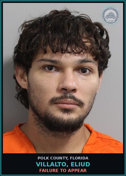 CCW arrest card for VILLALTO, ELIUD in Polk County: FAILURE TO APPEAR