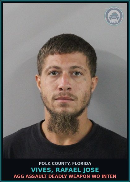 CCW arrest card for VIVES, RAFAEL JOSE in Polk County: Tampering in 2nd Deg Felony Procee