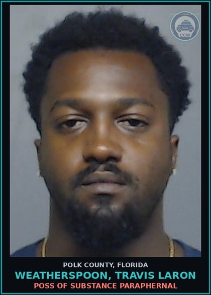 CCW arrest card for WEATHERSPOON, TRAVIS LARON in Polk County: Other Viol. Financial Responsibili