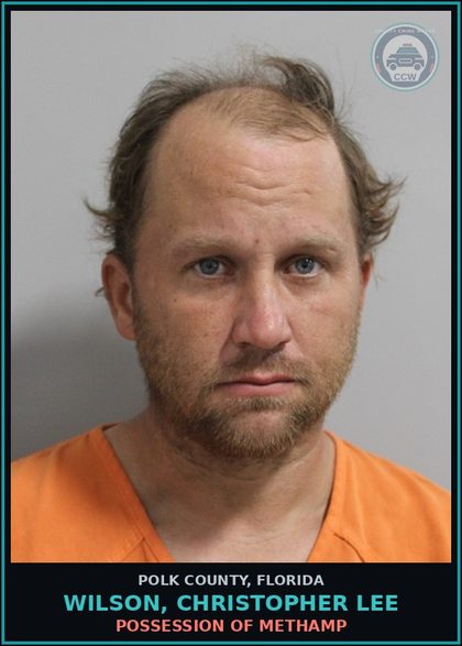 CCW arrest card for WILSON, CHRISTOPHER LEE in Polk County: Poss. Use Narcotic Paraphernalia
