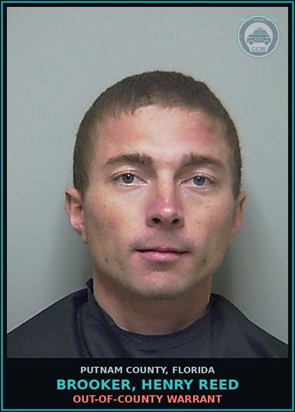 CCW arrest card for BROOKER, HENRY REED in Putnam County: OUT-OF-COUNTY WARRANT