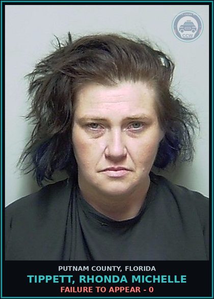 CCW arrest card for TIPPETT, RHONDA MICHELLE in Putnam County: FAILURE TO APPEAR - 0