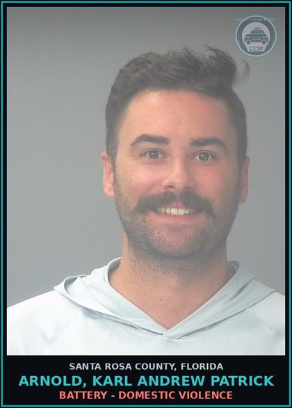 CCW arrest card for ARNOLD, KARL ANDREW PATRICK in Santa Rosa County: BATTERY - DOMESTIC VIOLENCE