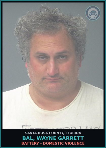 CCW arrest card for BAL, WAYNE GARRETT in Santa Rosa County: BATTERY - DOMESTIC VIOLENCE