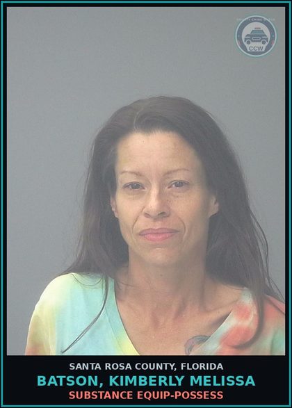 CCW arrest card for BATSON, KIMBERLY MELISSA in Santa Rosa County: DRUG EQUIP-POSSESS