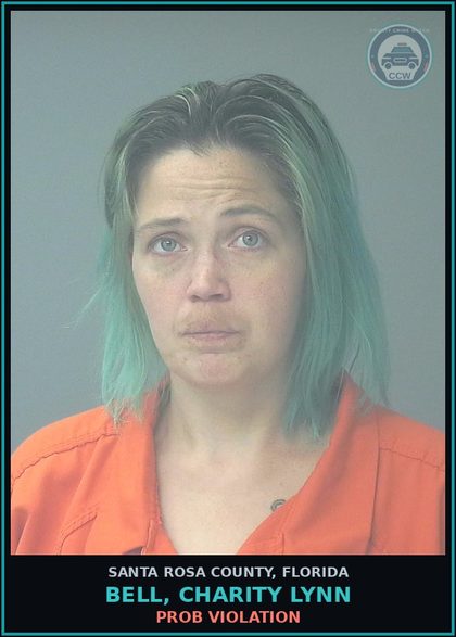 CCW arrest card for BELL, CHARITY LYNN in Santa Rosa County: PROB VIOLATION