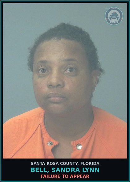 CCW arrest card for BELL, SANDRA LYNN in Santa Rosa County: FAILURE TO APPEAR