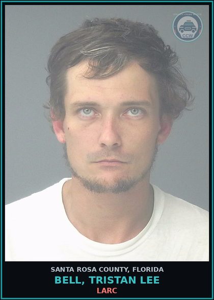 CCW arrest card for BELL, TRISTAN LEE in Santa Rosa County: LARC