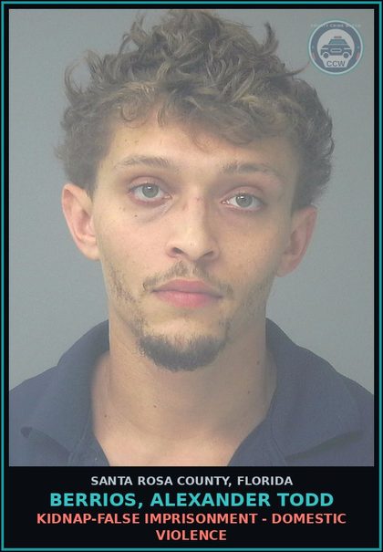 CCW arrest card for BERRIOS, ALEXANDER TODD in Santa Rosa County: BATTERY - DOMESTIC VIOLENCE