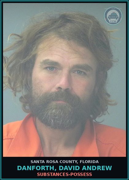 CCW arrest card for DANFORTH, DAVID ANDREW in Santa Rosa County: DRUGS-POSSESS