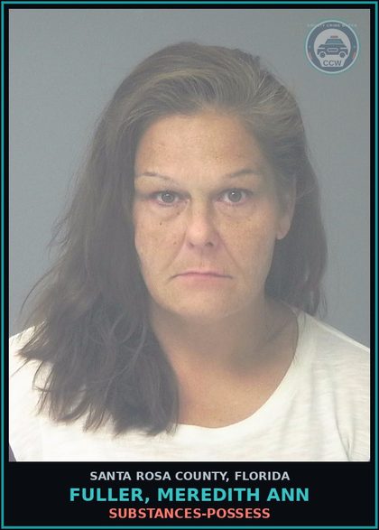 CCW arrest card for FULLER, MEREDITH ANN in Santa Rosa County: DRUGS-POSSESS