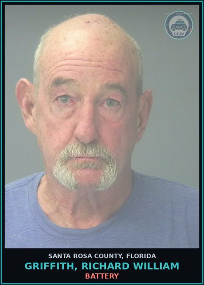 CCW arrest card for GRIFFITH, RICHARD WILLIAM in Santa Rosa County: BATTERY
