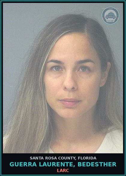 CCW arrest card for GUERRA LAURENTE, BEDESTHER in Santa Rosa County: LARC