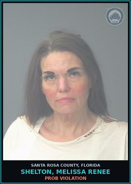 CCW arrest card for SHELTON, MELISSA RENEE in Santa Rosa County: PROB VIOLATION