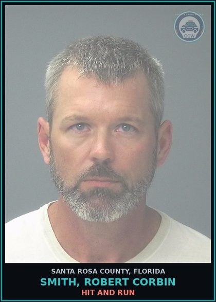 CCW arrest card for SMITH, ROBERT CORBIN in Santa Rosa County: HIT AND RUN