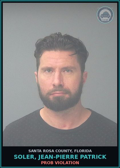 CCW arrest card for SOLER, JEAN-PIERRE PATRICK in Santa Rosa County: PROB VIOLATION
