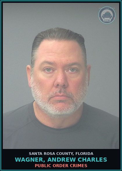 CCW arrest card for WAGNER, ANDREW CHARLES in Santa Rosa County: PUBLIC ORDER CRIMES
