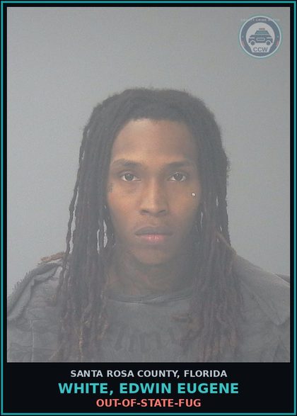 CCW arrest card for WHITE, EDWIN EUGENE in Santa Rosa County: OUT-OF-STATE-FUG