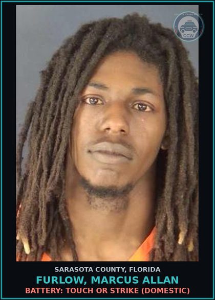 CCW arrest card for FURLOW, MARCUS ALLAN in Sarasota County: BATTERY: TOUCH OR STRIKE (DOMESTIC)
