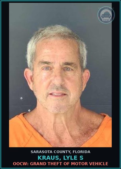 CCW arrest card for KRAUS, LYLE S in Sarasota County: OOCW: PASS FORGED ALTERED INSTRUMENT