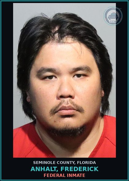 CCW arrest card for ANHALT, FREDERICK in Seminole County: FEDERAL INMATE