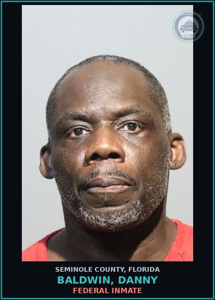 CCW arrest card for BALDWIN, DANNY in Seminole County: FEDERAL INMATE