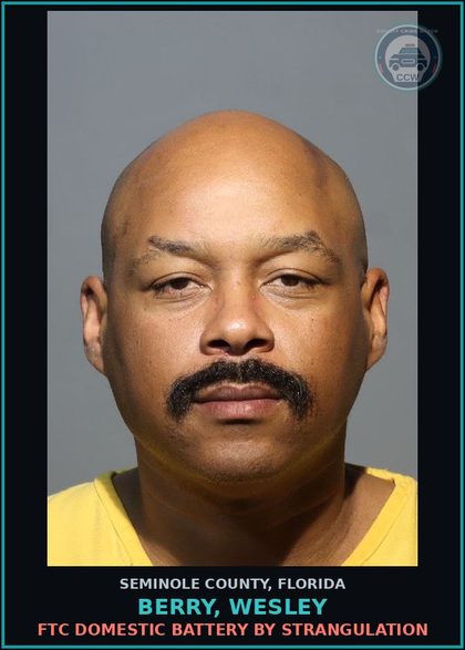 CCW arrest card for BERRY, WESLEY in Seminole County: HOLD FOR GPS