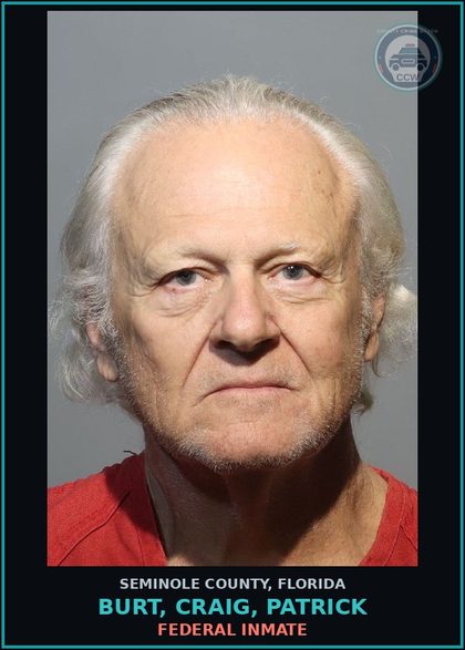 CCW arrest card for BURT, CRAIG, PATRICK in Seminole County: FEDERAL INMATE