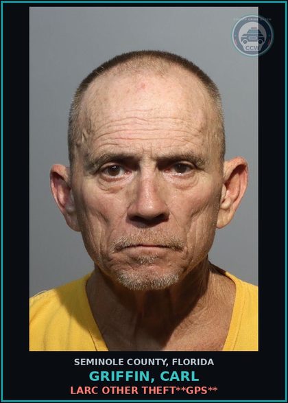 CCW arrest card for GRIFFIN, CARL in Seminole County: DRUGS-POSSESS contr substance (Methamp)