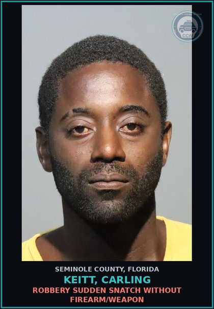 CCW arrest card for KEITT, CARLING in Seminole County: BURGLARY OF UNOCCUPIED DWELLING UNARMED **GPS REQ**