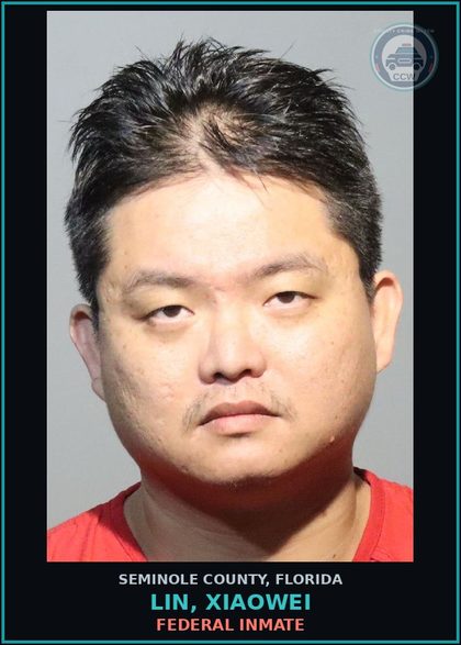 CCW arrest card for LIN, XIAOWEI in Seminole County: FEDERAL INMATE