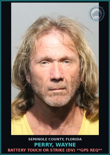 CCW arrest card for PERRY, WAYNE in Seminole County: CAME IN W/ GPS